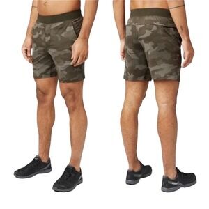 Lululemon Mens THE Short 7 Heritage 365 Camo Dark Olive Multi Size Medium M EUC